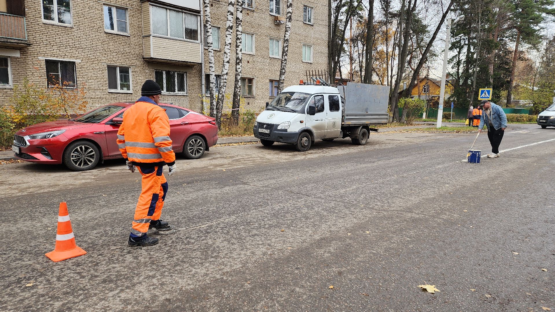 пушкино, дорожная разметка, безопасное движение, дорожное движение, пешеход,