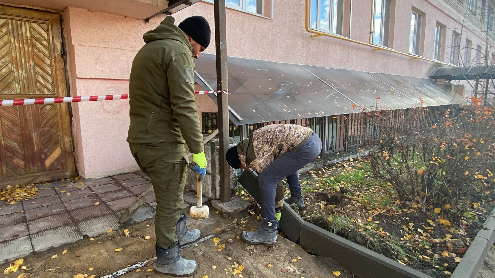 Тротуар, ремонт, Поликлиника, истра,