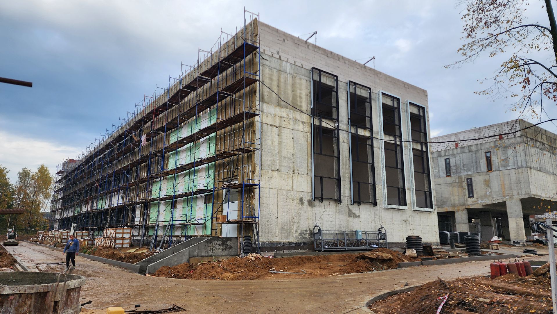 домодедедово, Строительство, школа, Барыбинская школа, Подмсковье, Образование, вертикалки,