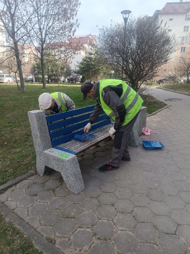 благоустройство, мойка, лавочки, скамейки, уборки