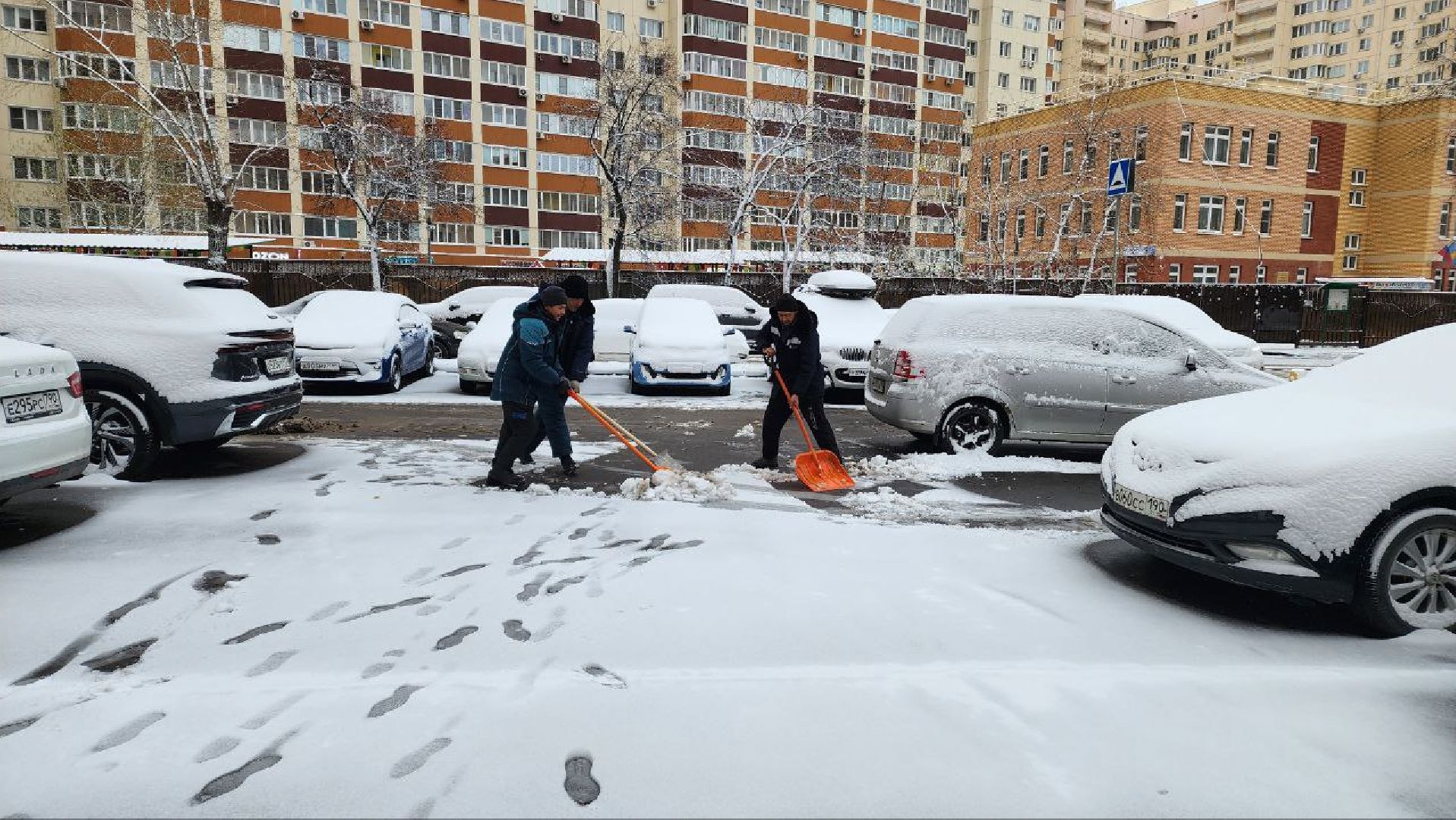 Реутов, ЖКХ, снегопад, уборка снега, дворники, вертикалки