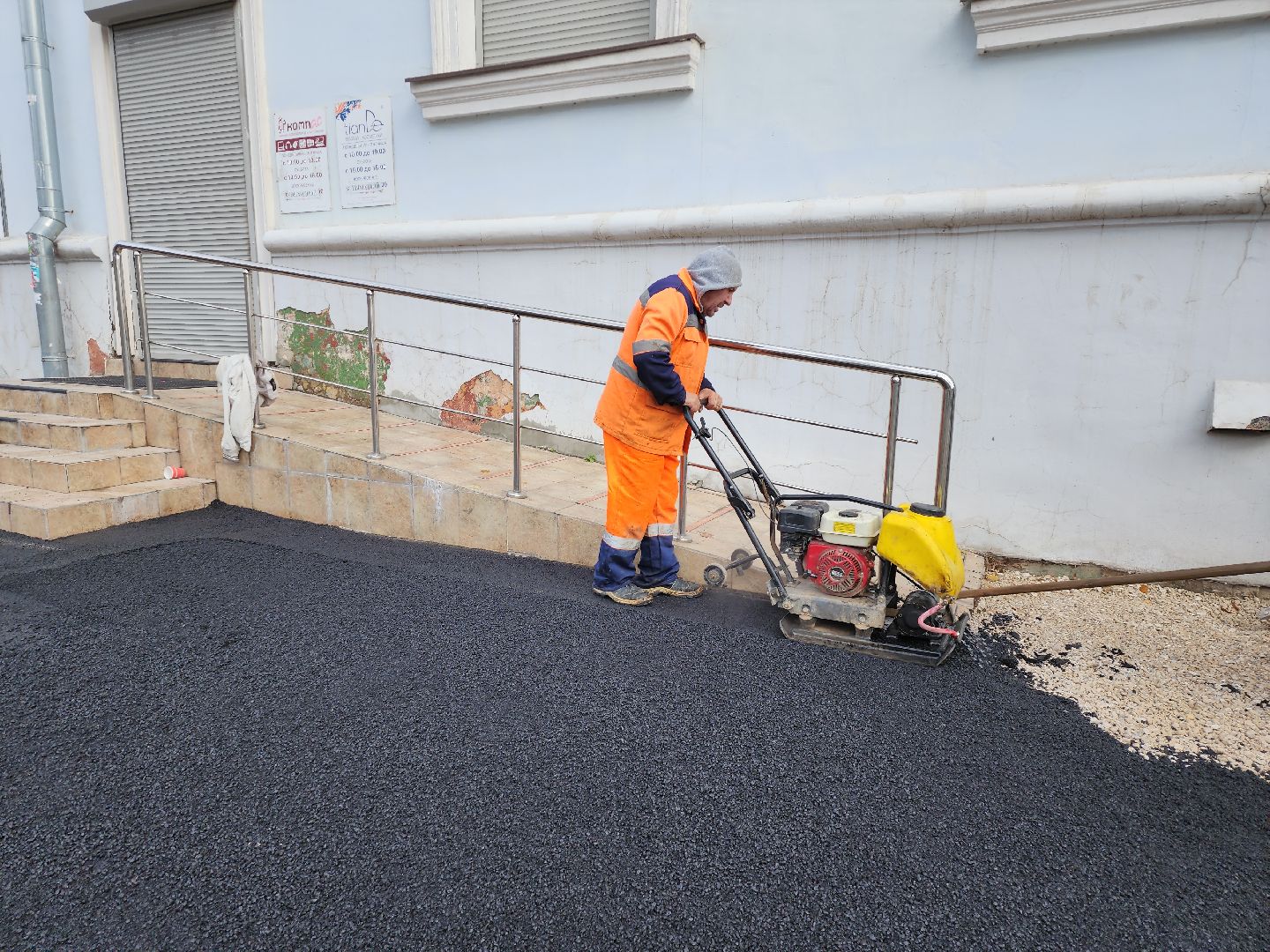 серпухов, подмосковье, благоустройство, укладка асфальта, проезд Мишина, вертикалки,