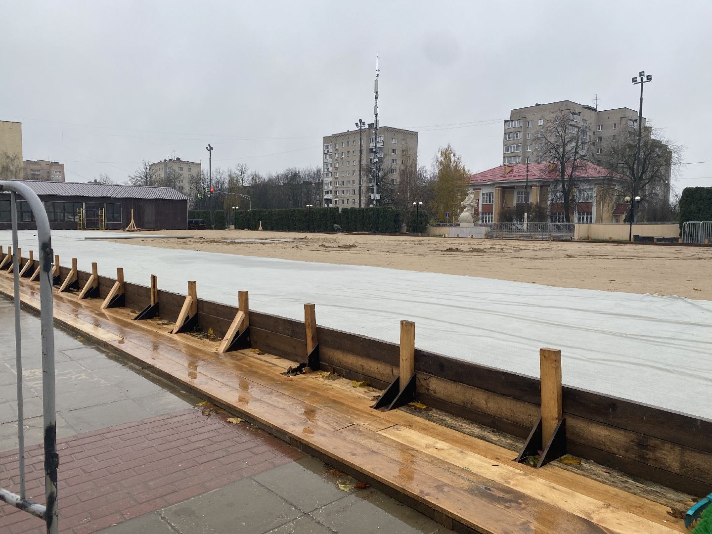 Каток, строительство, истра,