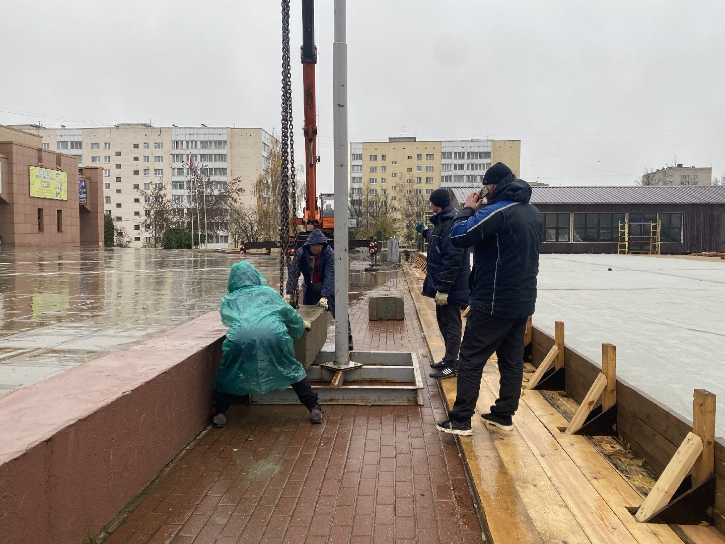 Каток, строительство, истра,