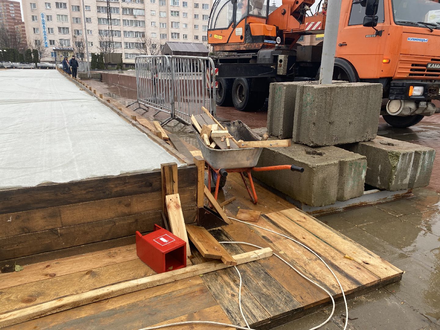 Каток, строительство, истра,