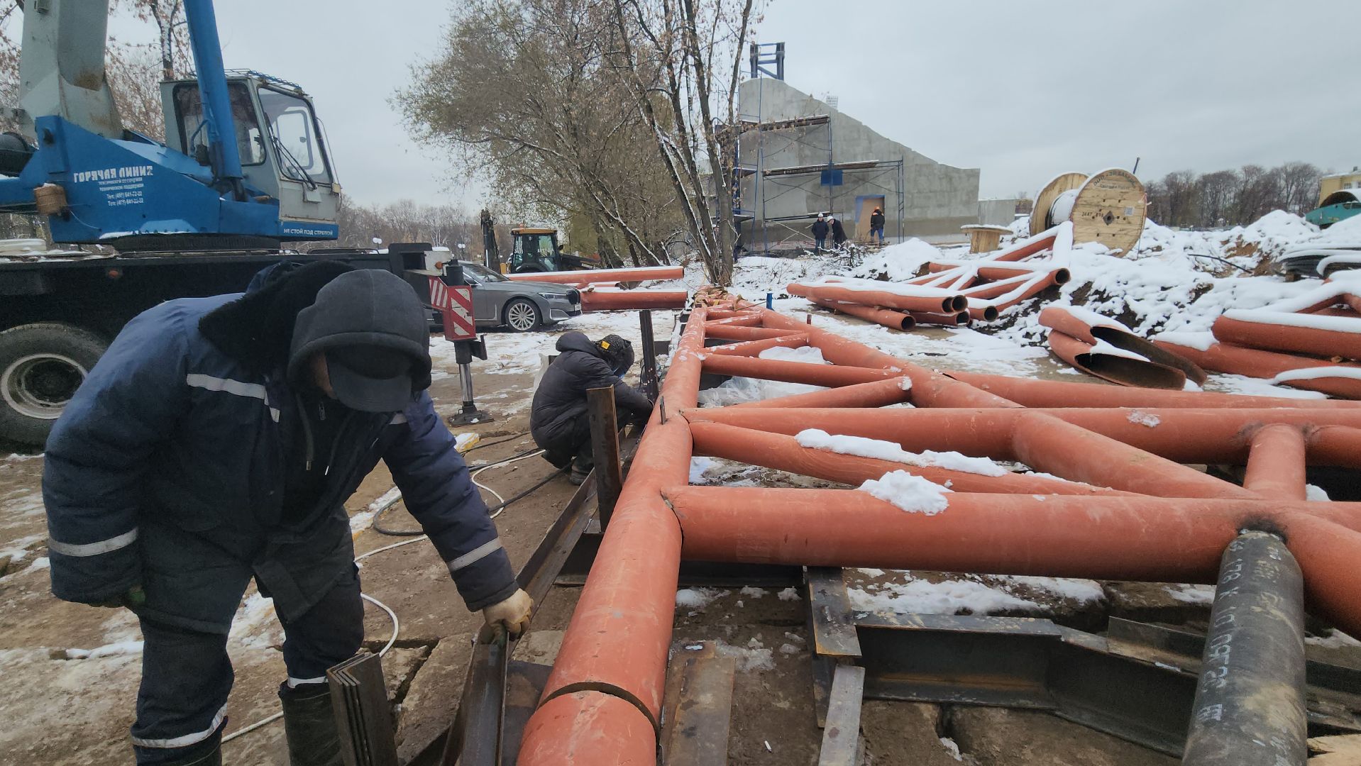 стадион торпедо, люберцы, строители, футбольное поле,