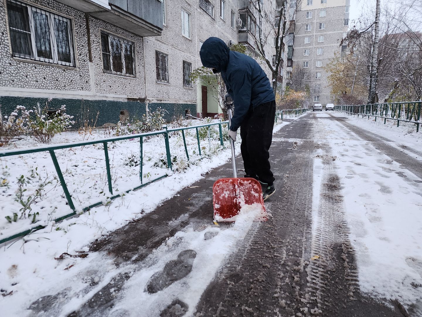 уборка снега, орехово зуево, вертикалки