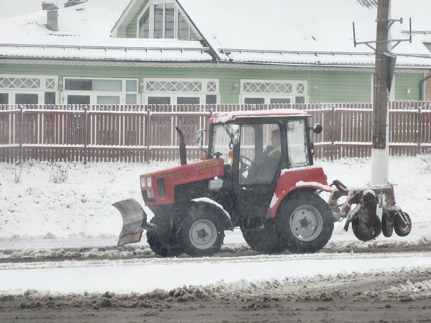 Коломна, снегопад, уборка снега, вертикалка,