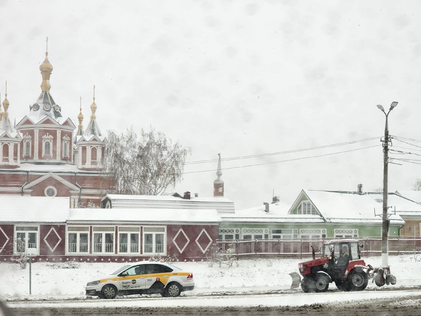 Коломна, снегопад, уборка снега, вертикалка,