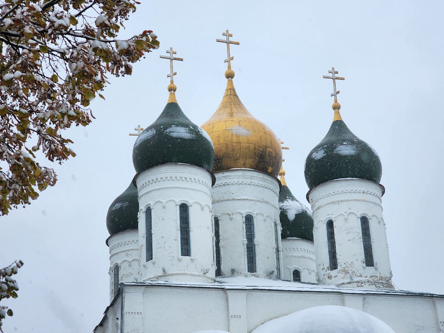 Коломна, снегопад, уборка снега, вертикалка,