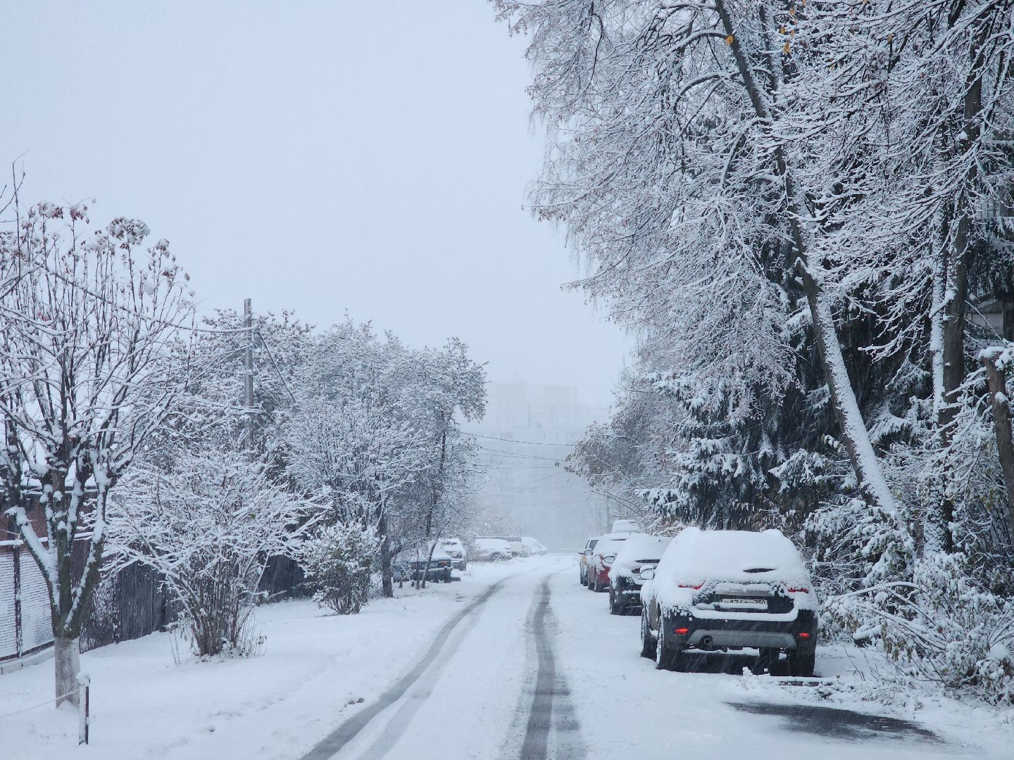 Коломна, снегопад, уборка снега, вертикалка,