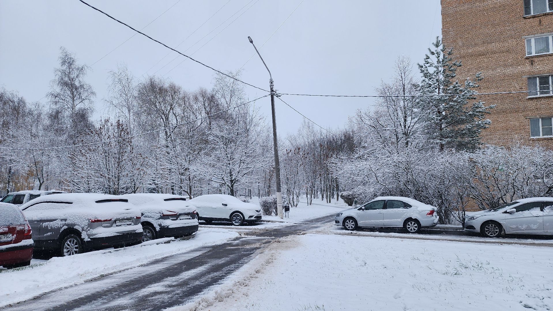 ступино, первый снег, уборка первого снега, вертикалка,