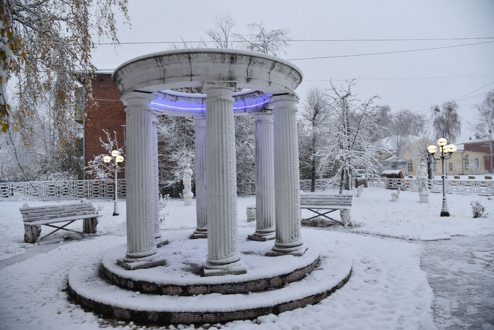 лотошино, жкх, уборка снега, первый снег, благоустройство, вертикалки,