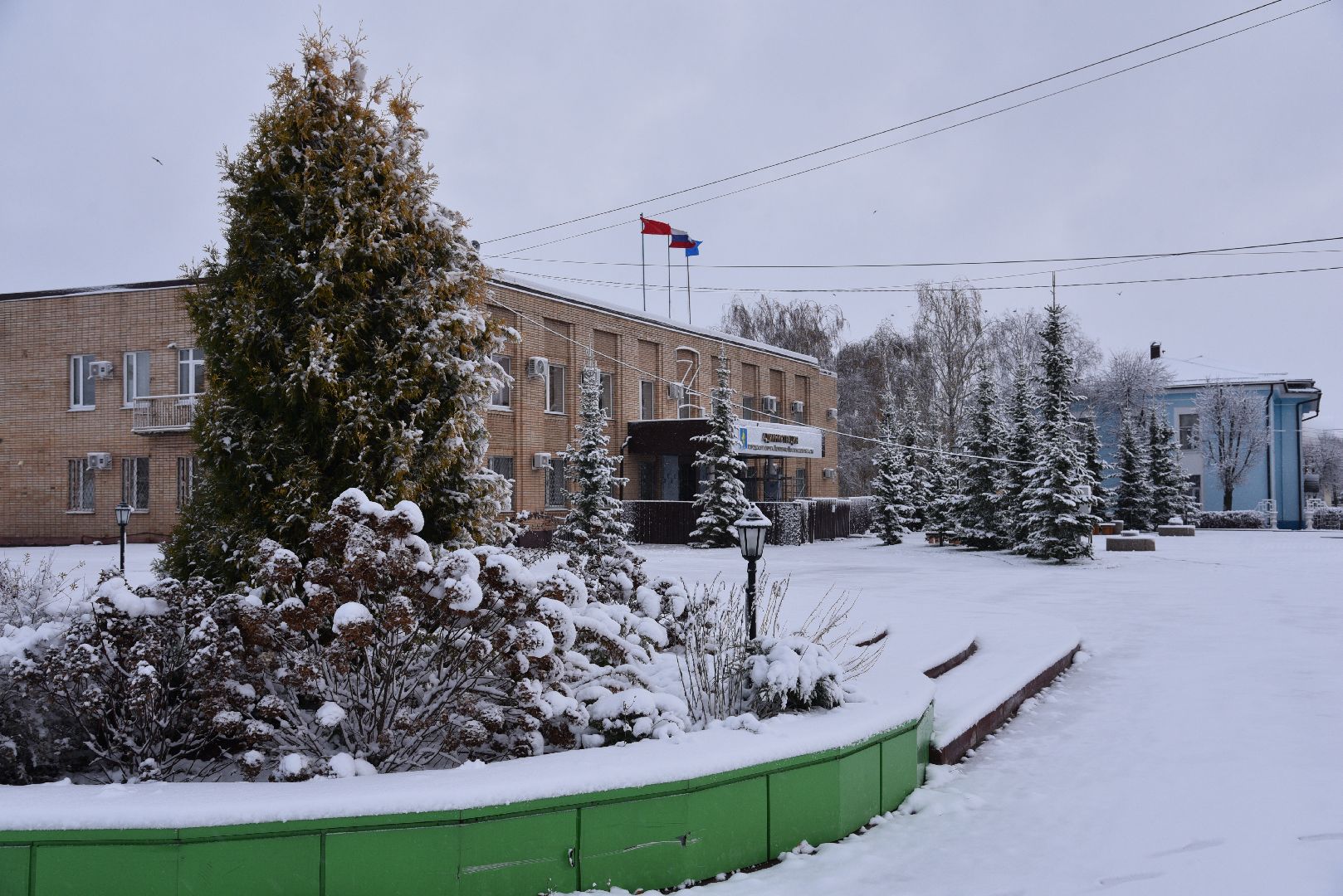 лотошино, жкх, уборка снега, первый снег, благоустройство, вертикалки,