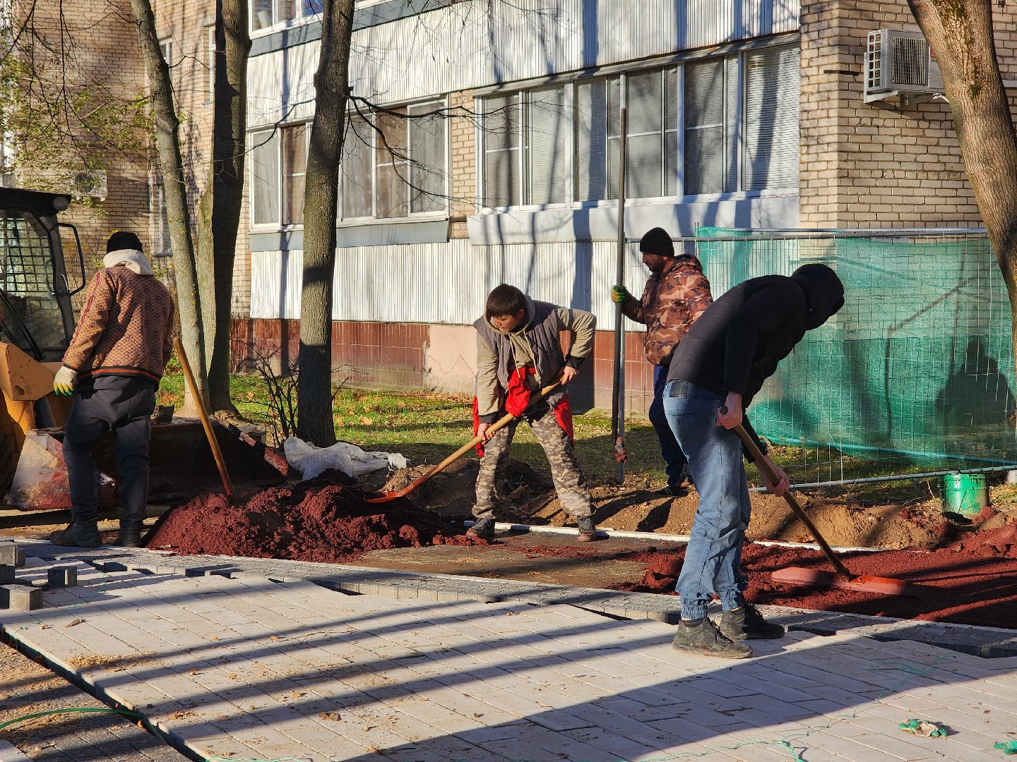 Дубна, укладка асфальта, Цветной асфальт, Благоустройство, вертикалка,
