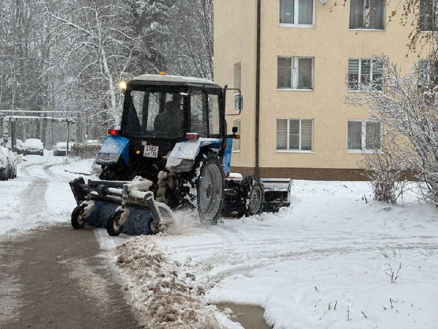 первый снег, коммунальщики, городской округ восход, вертикалки,