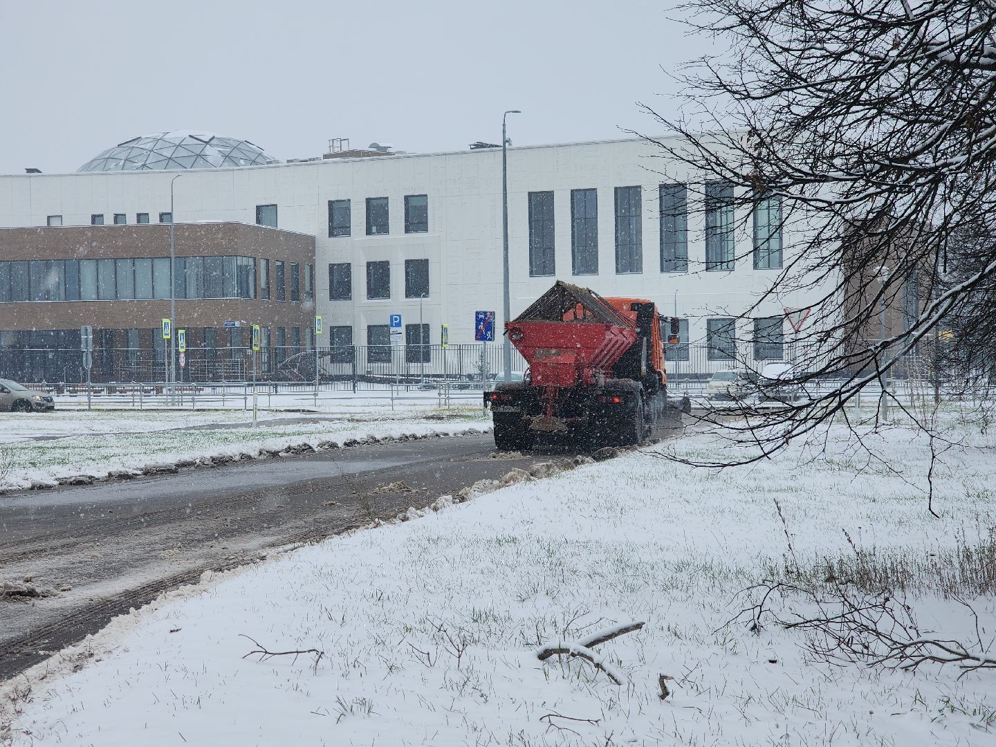 Черноголовка, Снегопад, уборка снега и наледи,ЖКХ, коммунальные службы, комунальная техника,