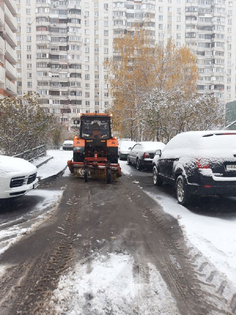 Снег, Уборка снега, Лобня, вертикалка,