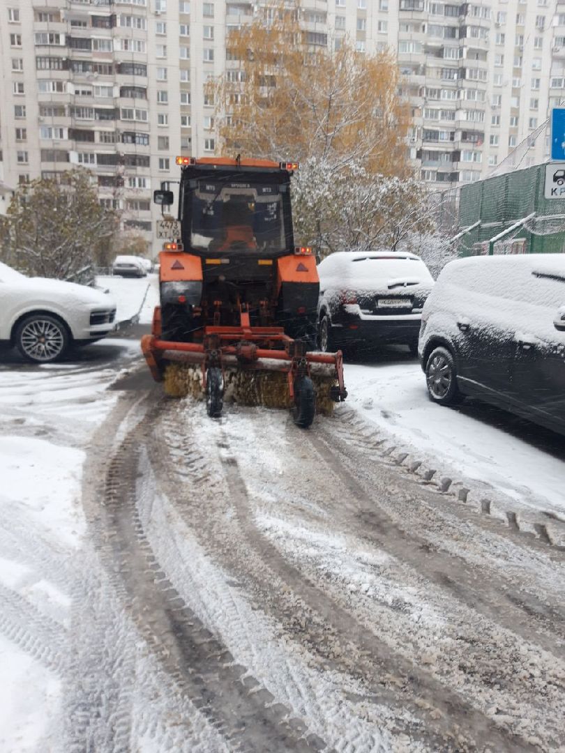 Снег, Уборка снега, Лобня, вертикалка,