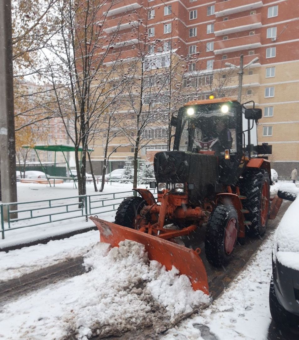 Снег, Уборка снега, Лобня, вертикалка,