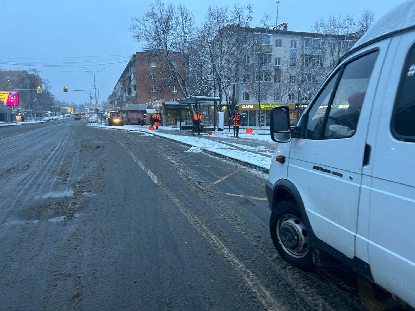пушкино, последствия стихии, снегопад, коммунальная техника, снегоуборочная техника, чистка снега, вертикалки