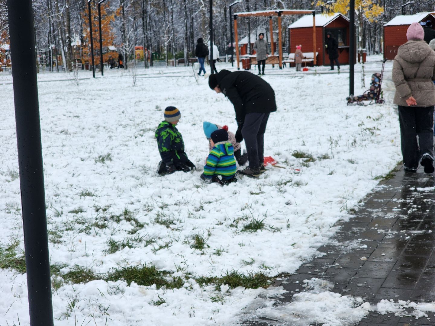 долгопрудный, день народного единства, снеговики, кривые зеркала, мастер класс, вертикалка,