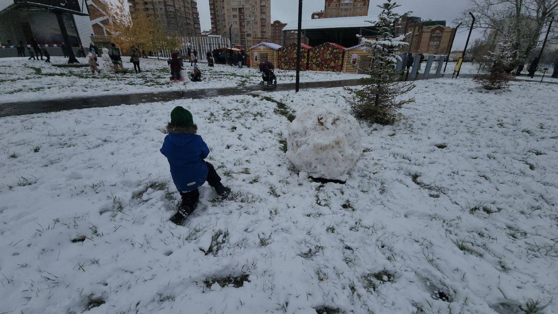 долгопрудный, день народного единства, снеговики, кривые зеркала, мастер класс, вертикалка,