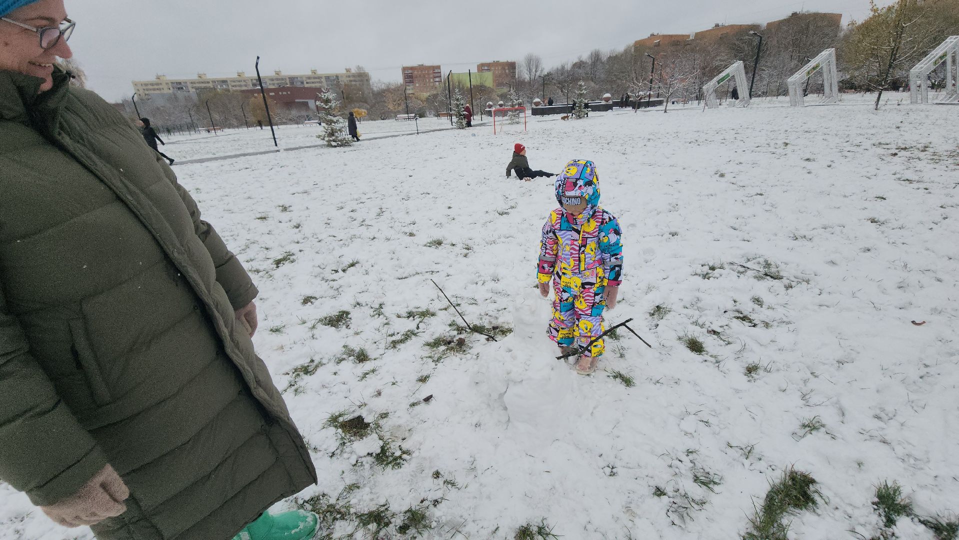 долгопрудный, день народного единства, снеговики, кривые зеркала, мастер класс, вертикалка,