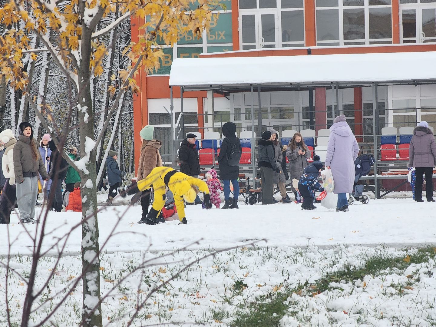 долгопрудный, день народного единства, снеговики, кривые зеркала, мастер класс, вертикалка,