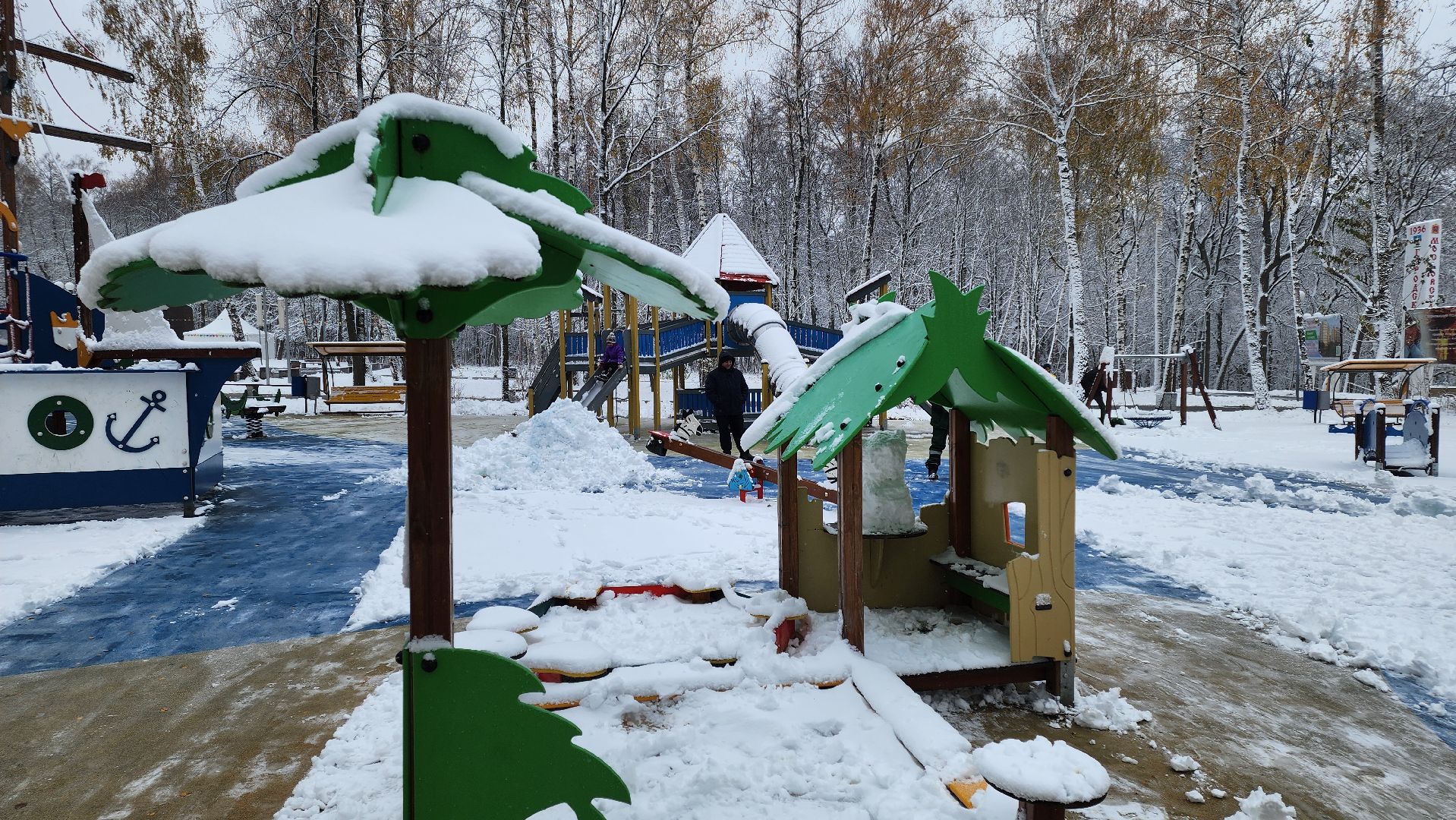 кашира, парк, уборка снега, вертикалка,