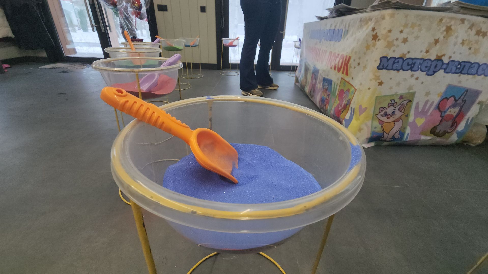 рисование, Цветной песок, Лобня, Мастер-класс, день народного единства, вертикалка,