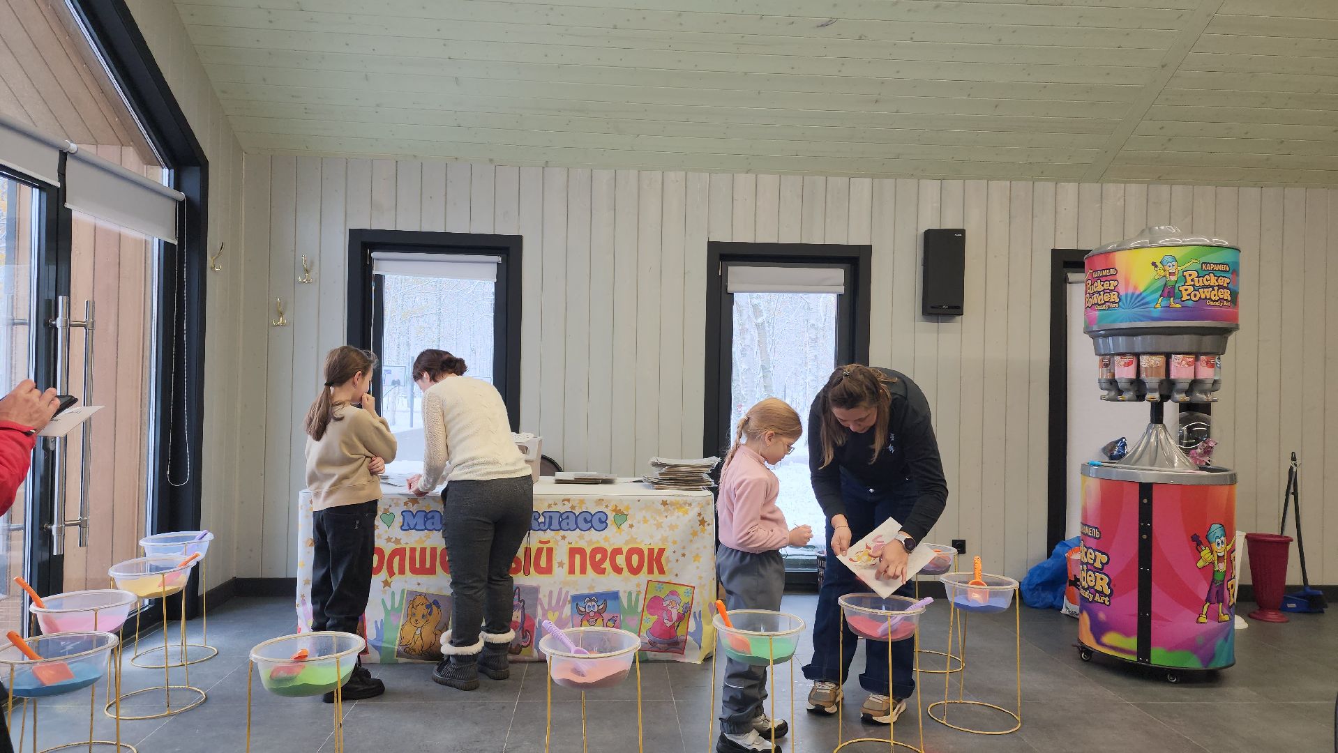 рисование, Цветной песок, Лобня, Мастер-класс, день народного единства, вертикалка,