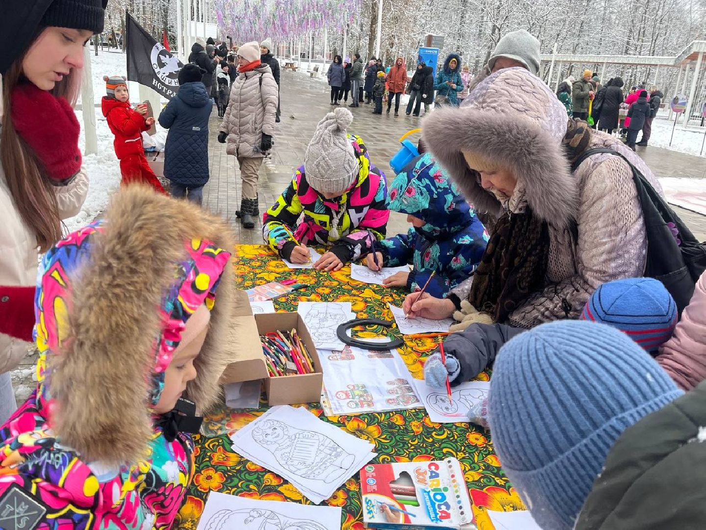 Праздник, Парк, Рисование, день народного единства, вертикалка,