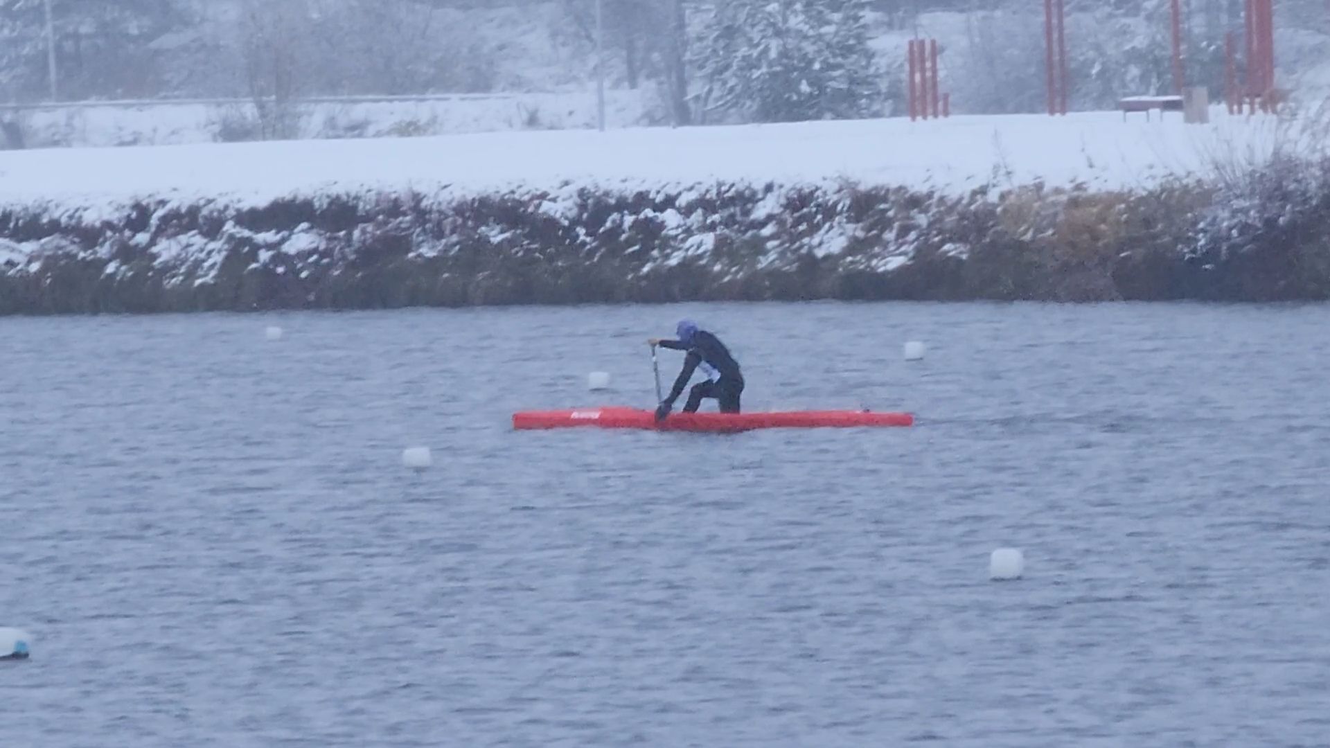 Бронницы, Бельское озеро, Заплыв на каноэ в снег, Снежный заплыв на каноэ, День народного единства,