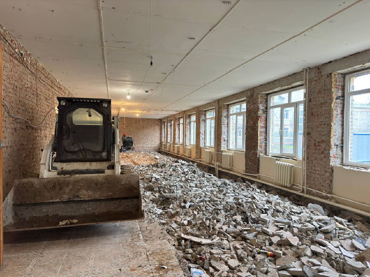 капитальный ремонт школы, городской округ восход, строительство, вертикалки,