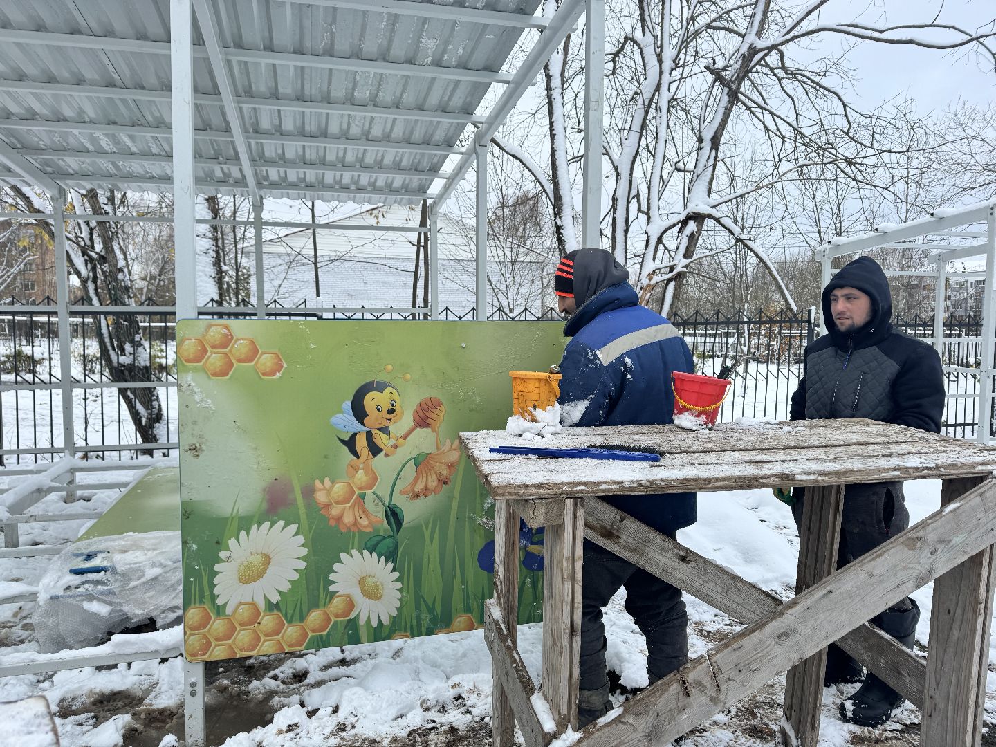 шаховская, теневые беседки, благоуйстройство, строительство, детский сад, вертикалки,