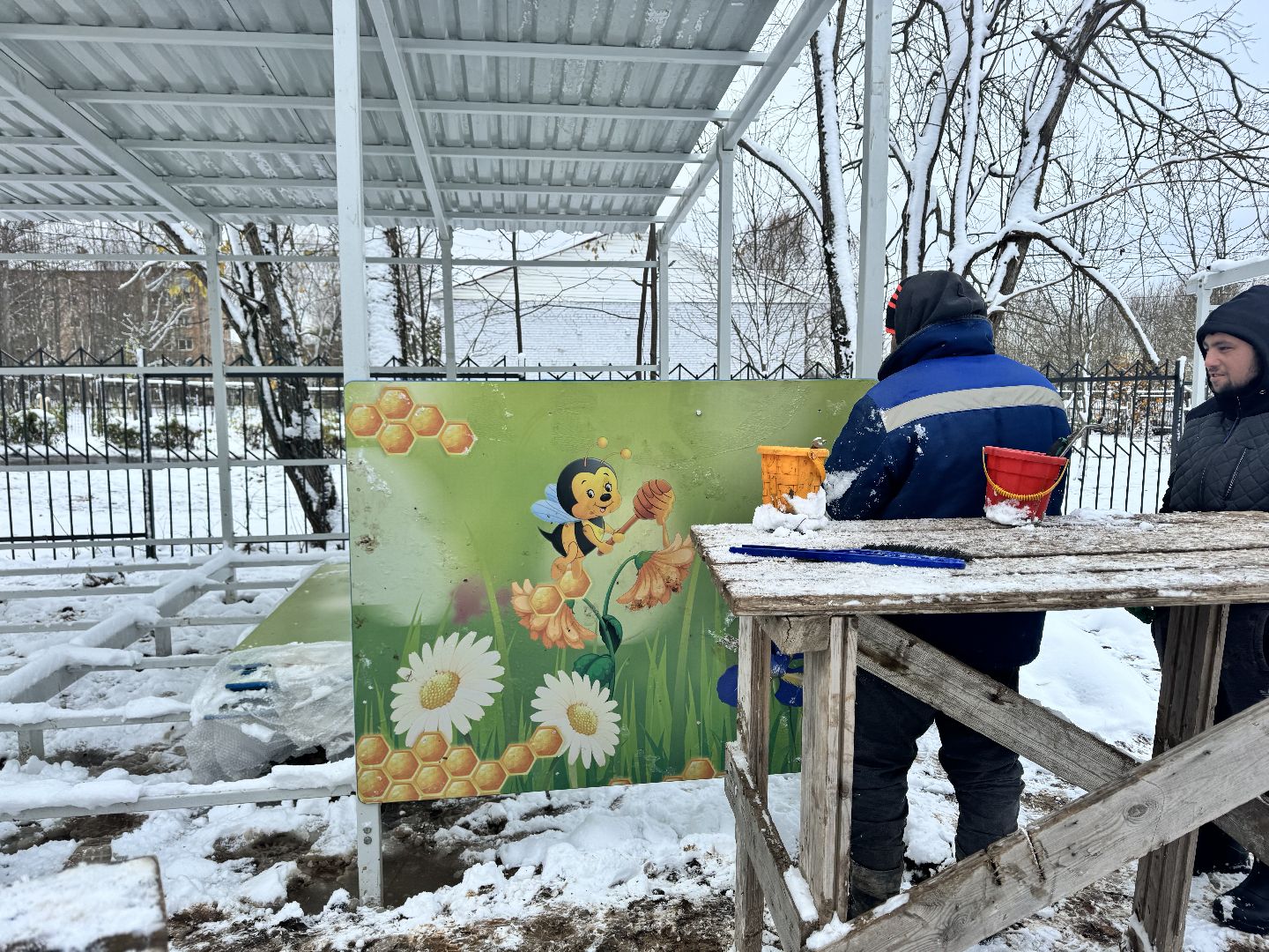 шаховская, теневые беседки, благоуйстройство, строительство, детский сад, вертикалки,