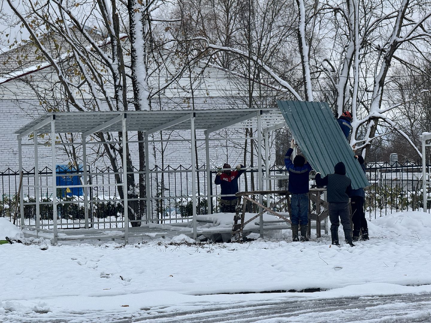 шаховская, теневые беседки, благоуйстройство, строительство, детский сад, вертикалки,