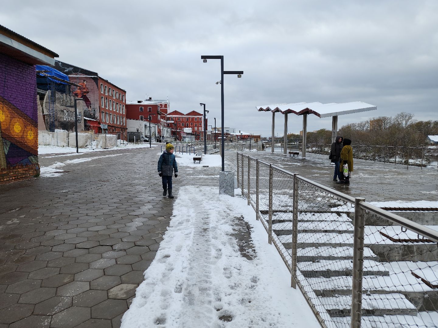 благоустройство 2024, Набережная в Орехово-Зуеве, орехово-зуевский округ,фасады, вертикалки,