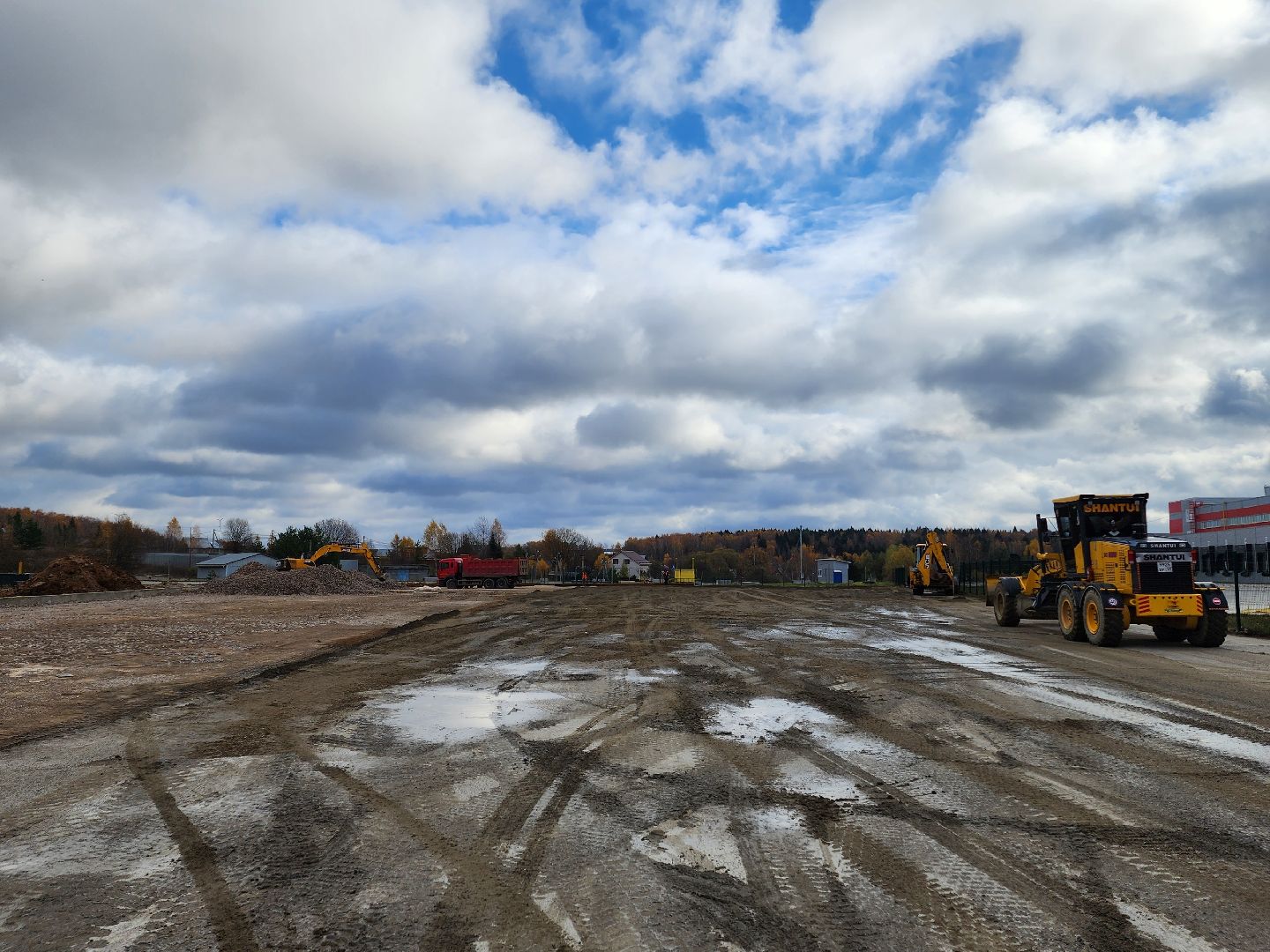 Чехов, деревня Кузьмино-Фильчаково, Сухой порт, транспортно-перегрузочный центр, транспортно-логистический комплекс, терминал, строительство, площадка для хранения товаров, объездная дорога, вертикалка, вертикальное видео,