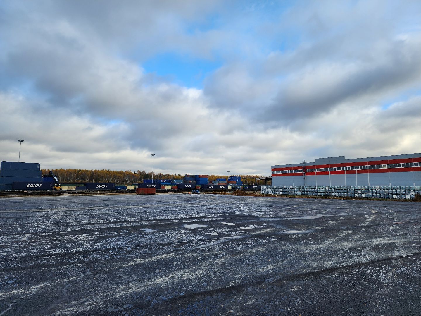 Чехов, деревня Кузьмино-Фильчаково, Сухой порт, транспортно-перегрузочный центр, транспортно-логистический комплекс, терминал, строительство, площадка для хранения товаров, объездная дорога, вертикалка, вертикальное видео,