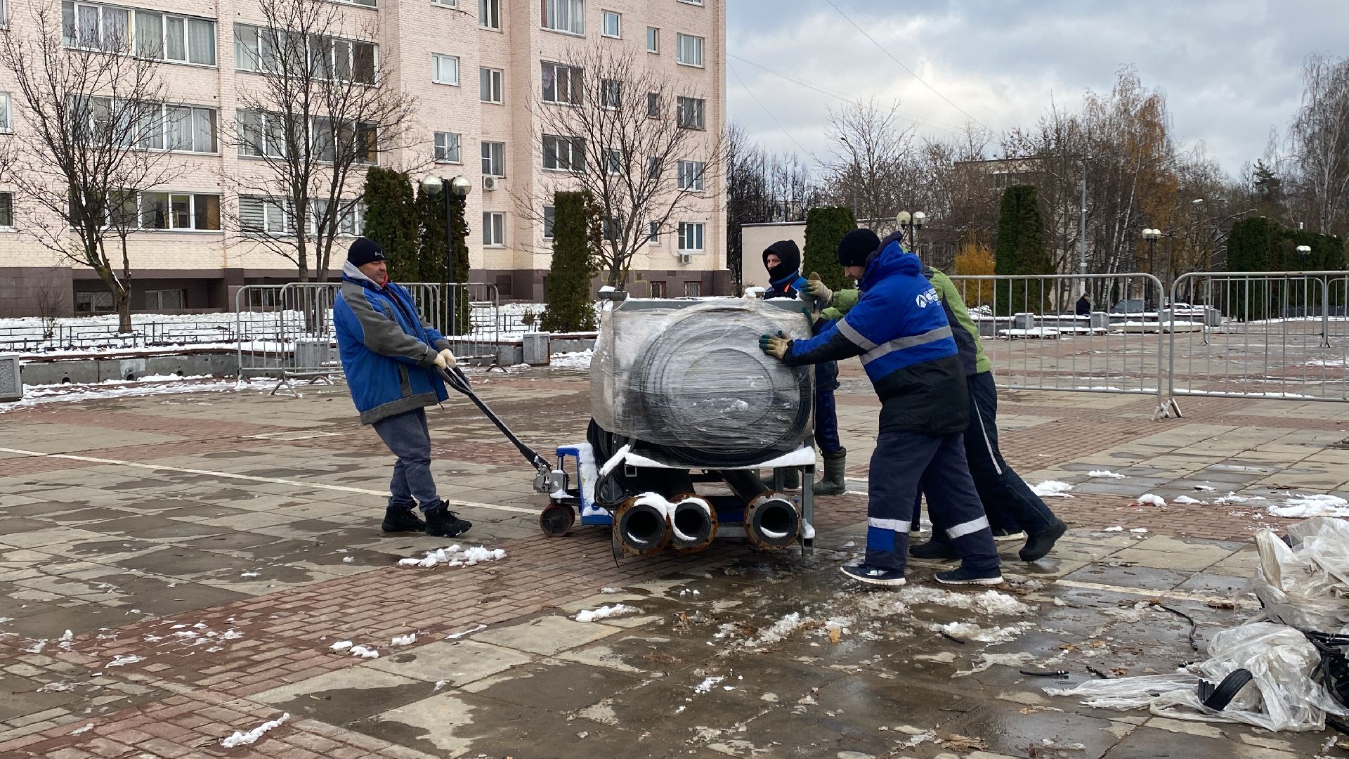 ёлка, Каток, Главная площадь, Истра, вертикалка,