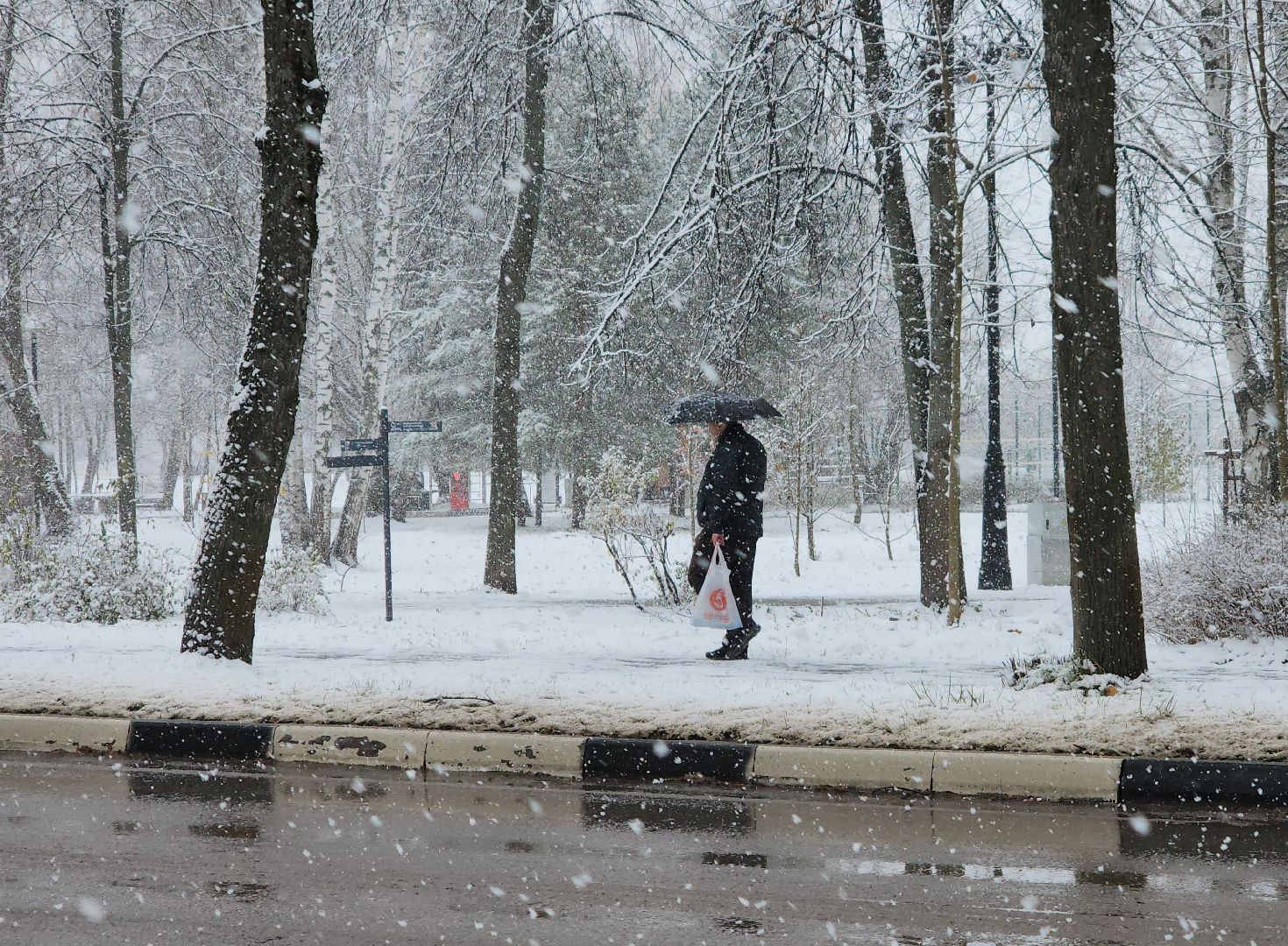 Дубна, Снегопад, Уборка города, жкх, вертикалка,