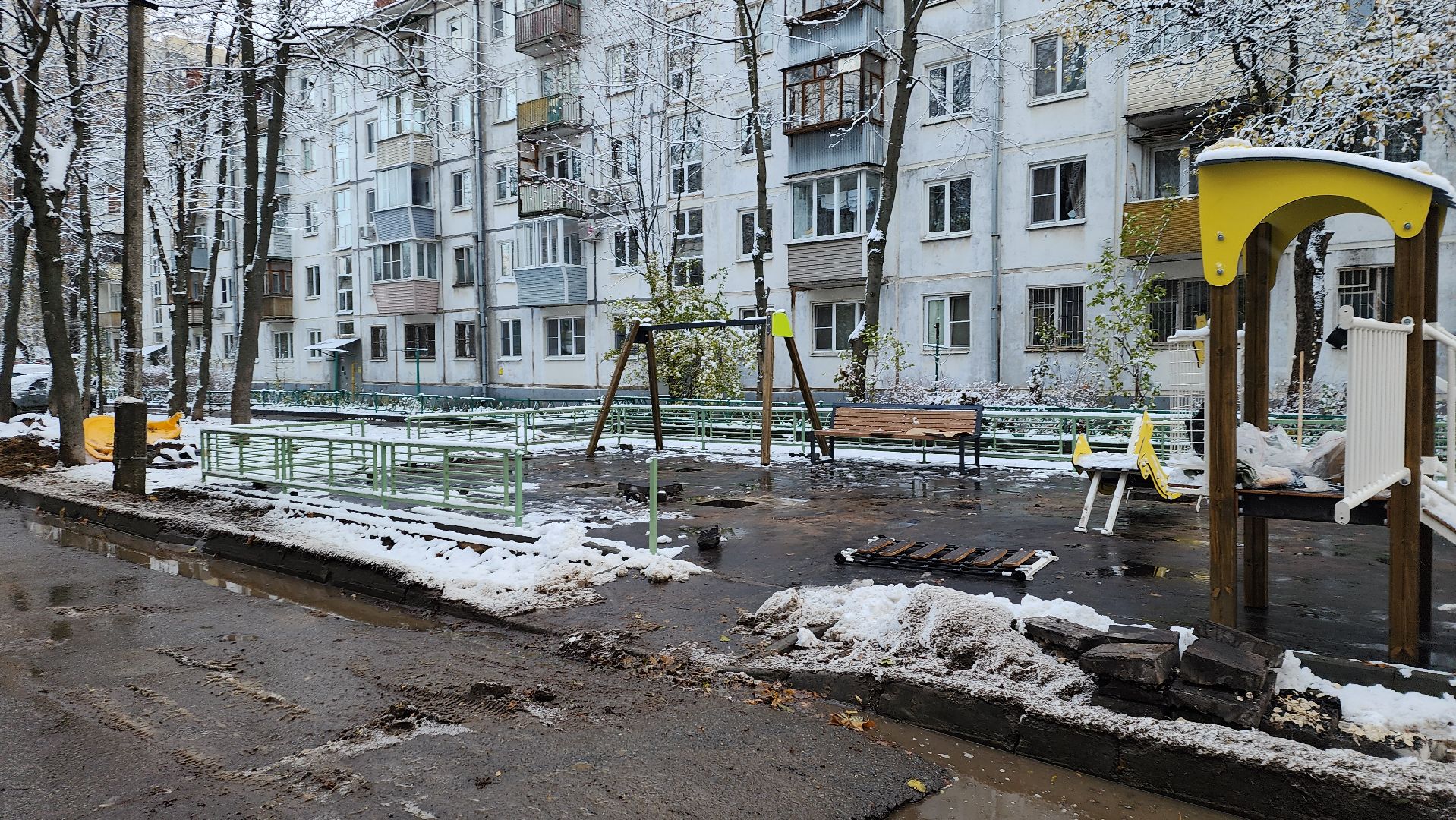 вертикалка, Пушкино, детская площадка, благоустройство, дети, качели, песочница, лавочки, ограждение,