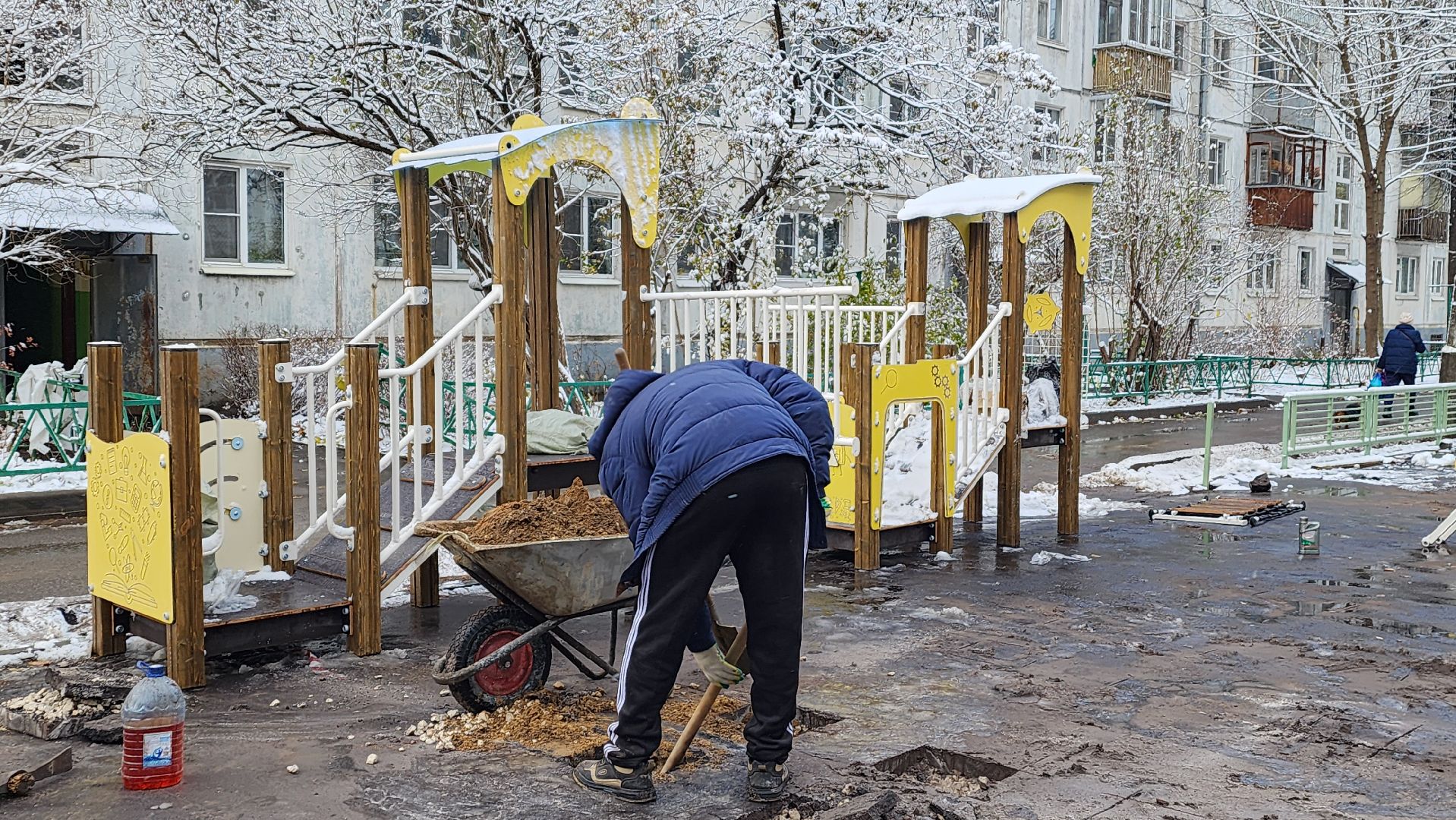 вертикалка, Пушкино, детская площадка, благоустройство, дети, качели, песочница, лавочки, ограждение,