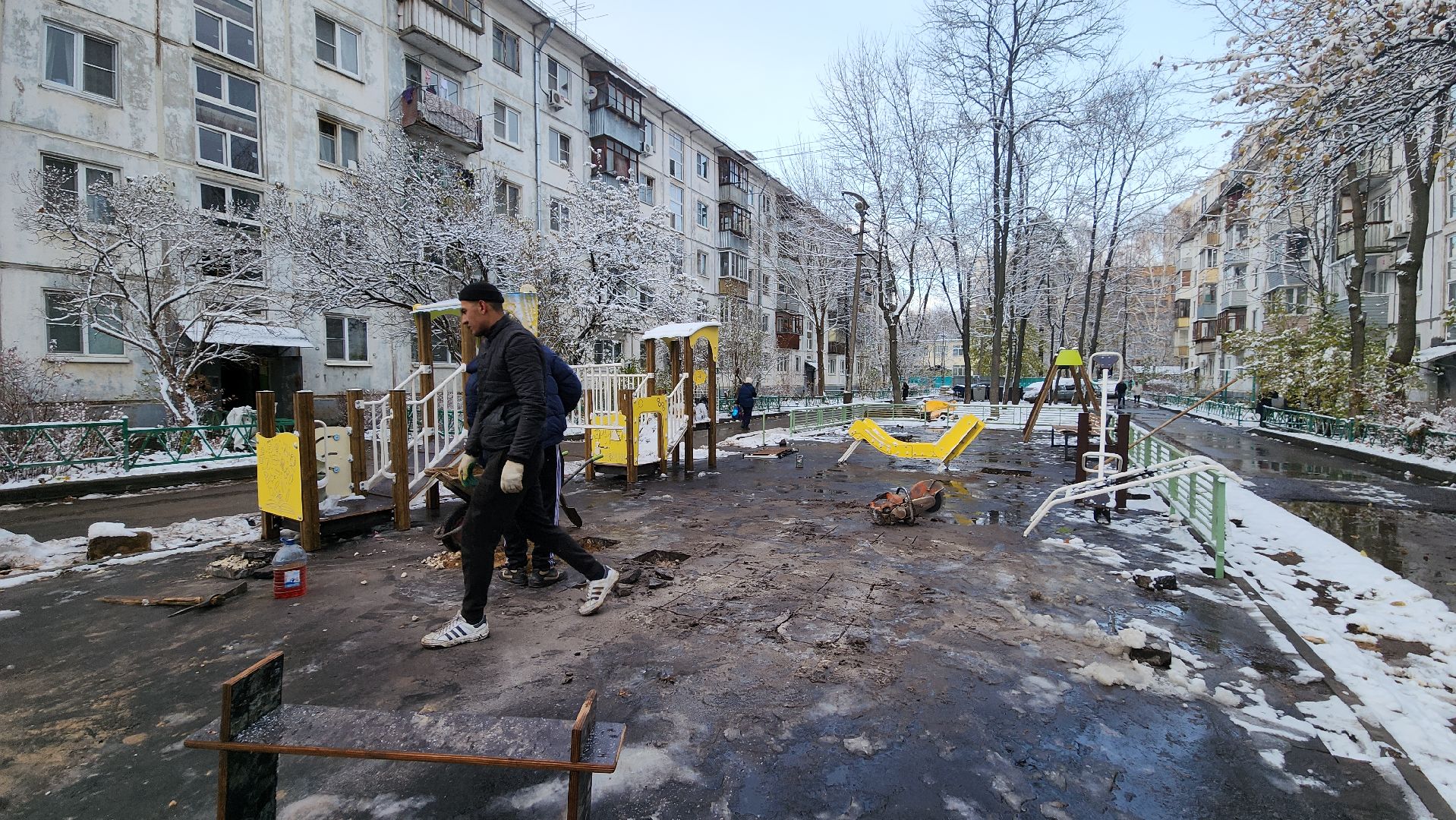 вертикалка, Пушкино, детская площадка, благоустройство, дети, качели, песочница, лавочки, ограждение,