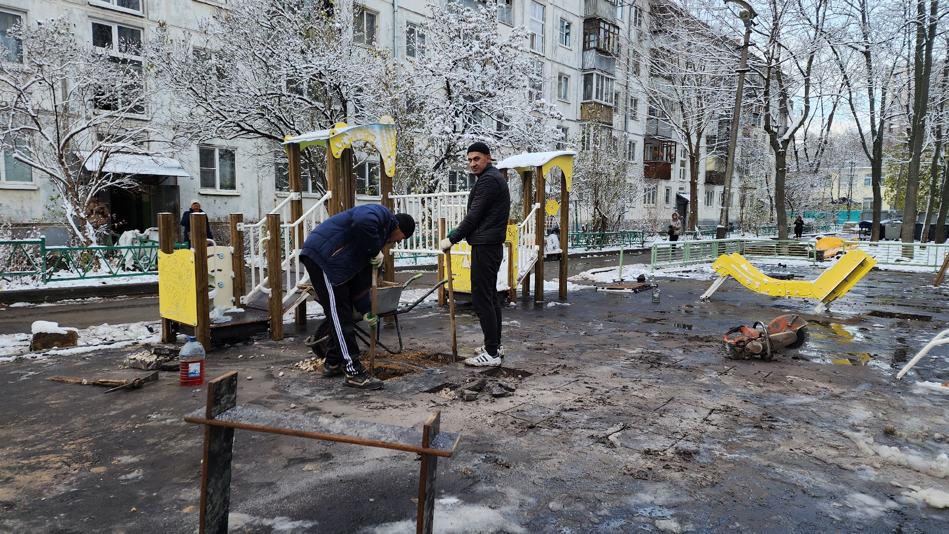 вертикалка, Пушкино, детская площадка, благоустройство, дети, качели, песочница, лавочки, ограждение,