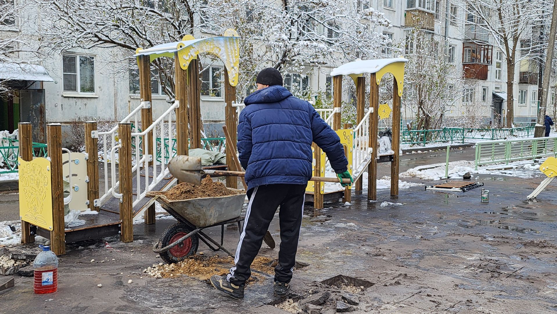 вертикалка, Пушкино, детская площадка, благоустройство, дети, качели, песочница, лавочки, ограждение,