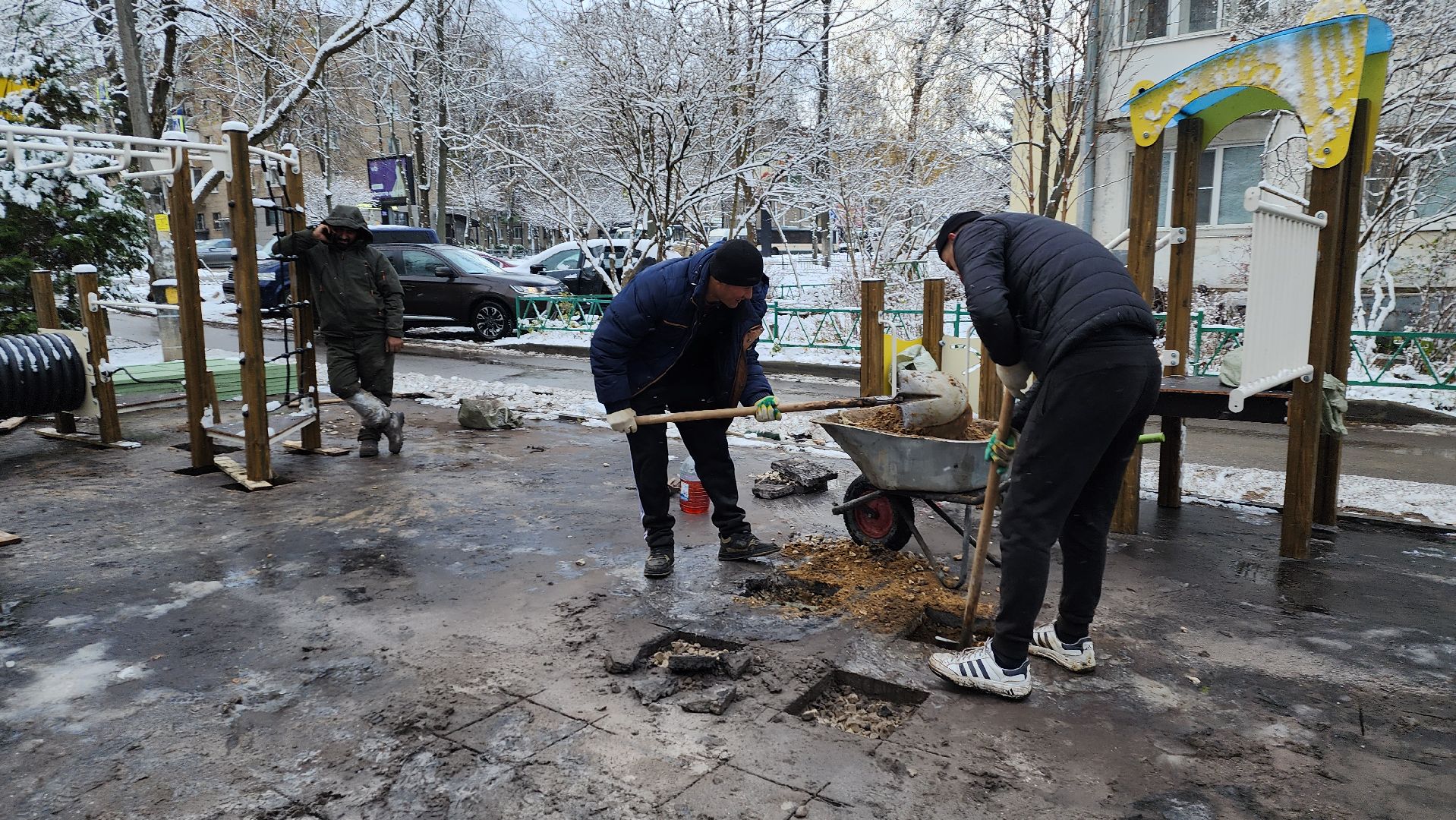 вертикалка, Пушкино, детская площадка, благоустройство, дети, качели, песочница, лавочки, ограждение,