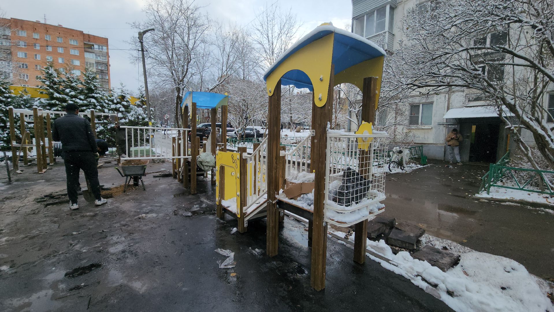 вертикалка, Пушкино, детская площадка, благоустройство, дети, качели, песочница, лавочки, ограждение,